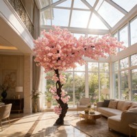 Arbre artificiel de cerisier en fleurs résistant aux UV, personnalisé, en plastique, en pot, écologique, haute simulation, pour mariage, Noël, maison, jardin