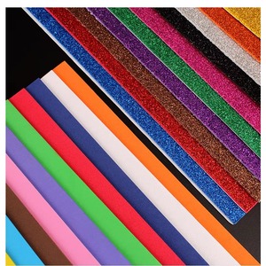 Shinny <b>Craft</b> EVA <b>FOAM</b> Glitter Paper Sheet with Adhesive Creative Paste Toys for Gift Wrapping Glitter Paperboard - Product Image 5