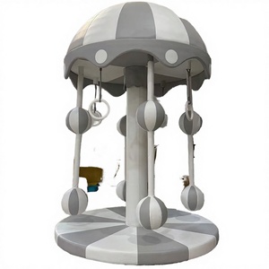 Wejoy Offre Spéciale Manège en Bois pour École, Aire de Jeu Intérieure pour Enfants, Balançoire Électrique - Product Image 1