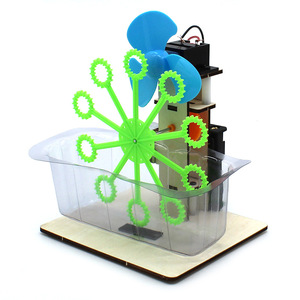 <b>Bubble</b> Machine DIY Science Kit Plastic Educational Toy For <b>Kids</b> Age 8-13 Years With Motor And Fan Assembly Model - Product Image 2
