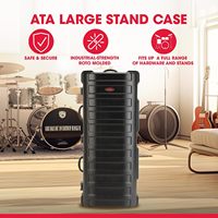 GEHUA ATA Grand coffret de transport rigide rotomoulé antichoc pour matériel de sonorisation, haut-parleurs, pieds de lumière, équipement de batterie et transport sur scène