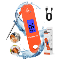 Termometer Daging Digital Nirkabel Multifungsi Lonnmeter, Pembacaan Instan untuk Rumah Tangga dan BBQ, IP68, Baja Tahan Karat, OEM/ODM