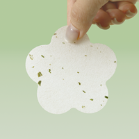 Tampons Tonifiants Écologiques à l'Essence de Thé Vert et Viscose, Motif Floral, pour l'Hydratation Cosmétique