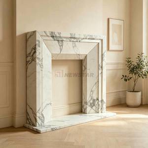 Mantel de Chimenea de Mármol Personalizado, Cualquier Tamaño y Forma, Piedra Natural para Sala de Estar - Product Image 2
