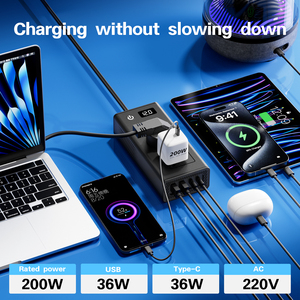 Kích Thước Nhỏ 200W 400W 12v220v Qc3.0USB Nhanh Hơn Sạc Cổng Xe Điện Biến Tần Với Thuốc Lá Nhẹ Hơn Ổ Cắm Cho Máy Tính Xách Tay Máy Tính - Product Image 2