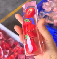 Groothandel Vaseline Transparante Aardbei Jelly Squishy Fidget Toy Stressverlichting Knijp Decompressie Fruit Speelgoed Cadeau voor Volwassenen