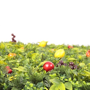 ZC Home Garden Decor Protección UV Topiary Panel de frutas de plástico Artificial Hierba verde sintética Pared de fondo - Product Image 2