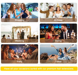 Extensions de cheveux à clipser de qualité supérieure, 100% cheveux humains, double épaisseur, cheveux vierges russes, lisses et ondulés pour tissage Genius - Product Image 6