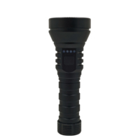 Lampe torche LED 4200lm personnalisée par une usine avec 44 ans d'expérience, portée de 219m, étanche IP54, rechargeable par USB, faisceau réglable, projecteur de camping