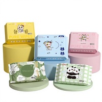 Tisu Basah Bayi Mini Grosir 20 Lembar Per Pak, Tisu Pembersih Portabel Model Tarik 140x150mm Asal Anhui
