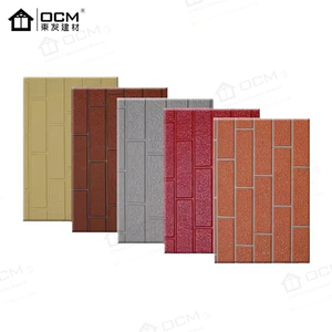 Panel sándwich de Metal con núcleo de PU, Material de construcción aislado compuesto de aluminio, revestimiento Exterior ignífugo, diseño de fachada moderno - Product Image 6