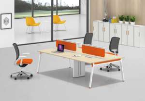 Escritorio de Oficina Modular Moderno y Personalizable de Madera, con Características Duraderas para Estación de Trabajo del Personal, Borito - Product Image 4