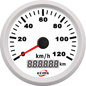 Compteur de vitesse GPS automatique <span class=keywords><strong>Defi</strong></span> avec cadran blanc et lunette dorée 85 mm 0-120 km/h - Product Image 6