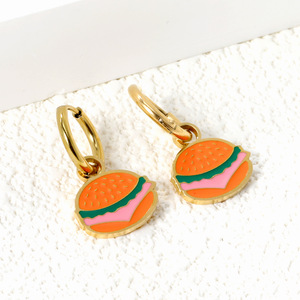 ต่างหูรูปผลไม้ สแตนเลส เชอร์รี่ แตงโม สไตล์เกาหลี เรียบง่าย น่ารัก ของขวัญสำหรับผู้หญิง - Product Image 3