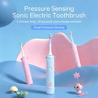 Cepillo de Dientes Electrónico Profesional de Alta Calidad con Sensor de Presión para Niños, Cepillos de Dientes Recargables para Niños, Bonitos y para Uso Doméstico
