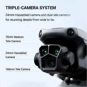 DJI Mavic 3 Pro, drone aérien professionnel pliable avec évitement d'obstacles, triple caméra Hasselblad, CMOS, GPS, pour professionnels - Product Image 4