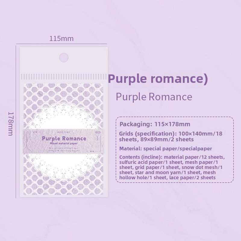 F Violet Romance-blanc