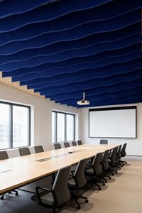 Panneaux acoustiques flexibles incurvés en feutre pour la réduction du bruit, décoration, isolation phonique du <span class=keywords><strong>plafond</strong></span>, panneaux acoustiques en feutre polyester pour animaux de compagnie - Product Image 2