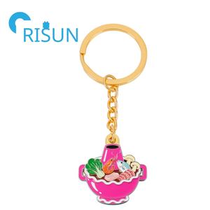 พวงกุญแจหม้อซุปโลหะเคลือบแม่เหล็กสุด<span class=keywords><strong>อร่อย</strong></span>สั่งทำได้ - Product Image 4