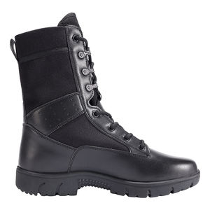 ขายรองเท้าบูทผู้ชายสไตล์คลาสสิกสีดำ ทนลม รองเท้าบูททหาร รองเท้าบูทคอมแบทผู้ชาย - Product Image 6