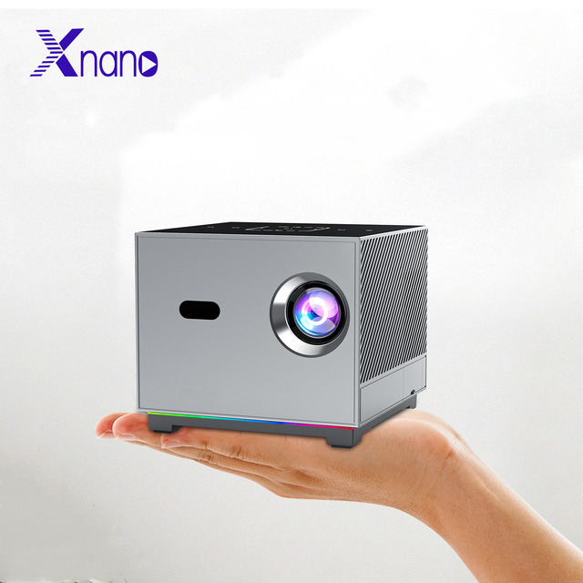 XNANO Mini Projector X3H Electric Focus Android 11 Colorful Ambient Light  5G Wifi Bluetooth 4k Full HD Smart Projector