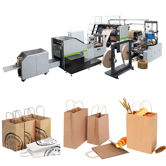 ROKIN BRAND Hot Selling Maschine Papier Einkaufstasche Herstellung und Griffe