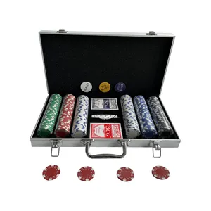 Fabrik Preis 300 teile/satz Chips Poker Keramik Chips Set 14g Poker Set Mit Aluminium Fall