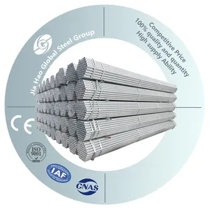 Conduit Pvc Coated Threaded Both Ends Hollow Iron Material ASTM Scaffold Hot Dip Galvanized Steel Pipe