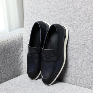 New <b>style</b> fashionable casual men's leather <b>shoes</b> with breathable design for outdoor <b>walking</b> and anti-slip leather for men - Product Image 4