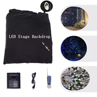 Layar Latar Belakang Langit Berbintang LED R.G.B.W. Emisi Putih Biru untuk Pertunjukan Teater, Dekorasi Langit-Langit Aula Pernikahan