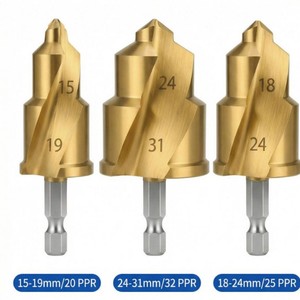 Yiduohao Spiral <b>Drill</b> Bit 31mm Titanium Coated For Water Pipe Drilling With <b>Step</b> Arc Design - Product Image 4