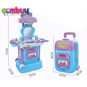 Ensemble de maquillage de princesse pour enfants, <span class=keywords><strong>valise</strong></span> en plastique, jouets, <span class=keywords><strong>coiffeuse</strong></span>, offre spéciale - Product Image 5