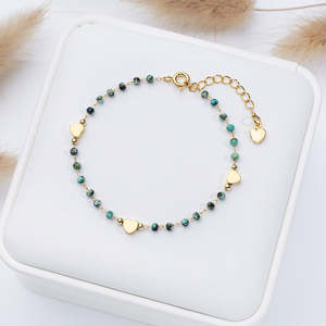 Pulsera de Piedras Naturales de Alta Gama para Mujer, Turquesa, Lapislázuli, Amatista, Amor, Nueva Moda, Joyería con Dije - Product Image 6