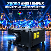 Projecteur laser 25000 lumens, projecteur de cartographie 3D, projecteur WUXGA pour grandes surfaces, pour la projection de cartographie sur les bâtiments