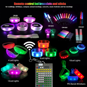 Chinawwill mới nhất thế hệ thứ hai chiếu sáng giao diện điều khiển một làm cho các vòng đeo tay <span class=keywords><strong>LED</strong></span> tiết kiệm năng lượng điều khiển từ xa - Product Image 5