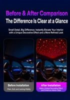 Nouvelle lumière d'ambiance ciel étoilé pour voiture 12V 7.5W LED à fibres optiques, décoration de plafond étoilé avec contrôle par application, modèle L8