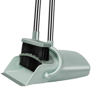 Kit de Escoba y Recogedor Plegable Ecológico con Cerdas Duras y Mango de Plástico, Herramienta de Limpieza para el Hogar, para Polvo y Pelo de Mascotas - Product Image 1