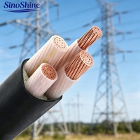 Câble blindé SinoShine YJV22 haute résistance, résistant aux impacts et aux rongeurs, isolé au XLPE, gaine en PVC, alimentation électrique