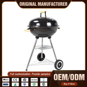 <span class=keywords><strong>Barbecue</strong></span> portable moderne en acier de 18 pouces pour l'extérieur, gril à charbon de bois pour le camping, pour 3 à 5 personnes - Product Image 2