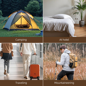 Quunature léger unisexe confort doublure doux Polyester momie drap <span class=keywords><strong>de</strong></span> lit pour Camping voyage et randonnée <span class=keywords><strong>sac</strong></span> <span class=keywords><strong>de</strong></span> <span class=keywords><strong>couchage</strong></span> doublure - Product Image 4