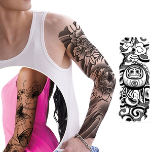 Impermeabile lunga durata del tatuaggio adesivo a base di erbe per la gamba del braccio del corpo del petto Semi-permanente del tatuaggio del tatuaggio finto temporaneo personalizzato - Product Image 1