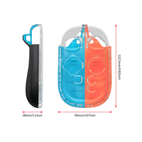 Manettes gauche et droite transparentes tricolores en PC+TPU avec contours surélevés pour une meilleure prise en main pour Nintendo Switch 2 - Accessoires de jeu