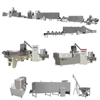 Ligne de production automatique de céréales électriques pour petit-déjeuner, équipement de moulin à farine de boulangerie en acier inoxydable 304, capacité 150 kg/h