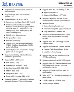 Linh kiện điện tử RTL8363NB-VB-CG chuyên <span class=keywords><strong>IC</strong></span> sản phẩm gốc Sản phẩm chính hãng từ jingmaowei rtl8363 - Product Image 2