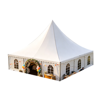 Tente Pagode Imperméable Robuste pour Fêtes et Événements en Plein Air avec Structure en Aluminium
