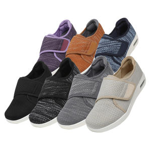 Chaussures de sport <span class=keywords><strong>pour</strong></span> femmes, légères, respirantes, antistatiques, avec empeigne en mesh, semelle intérieure en EVA, semelle extérieure en PU, largeur large, <span class=keywords><strong>pour</strong></span> diabétiques, personnes âgées, pieds enflés - Product Image 1