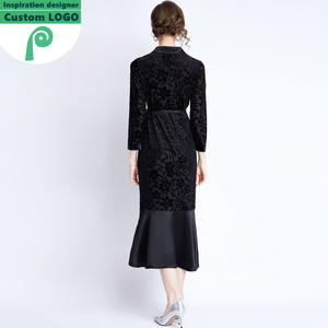 1810-Dresses phụ nữ phụ nữ thanh lịch quần áo buổi tối Mỹ Vestido bán buôn Thiết kế thời trang cổ điển Quảng Châu nhà sản xuất - Product Image 4