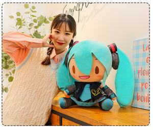 35cm50cm <span class=keywords><strong>Miku</strong></span> el mismo modelo Fufu Cute Q versión dibujos animados Tuffed juguetes de peluche para regalo de cumpleaños - Product Image 4