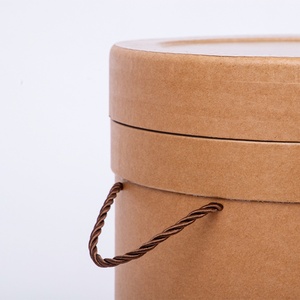 Barril de Papel Kraft con Asa de Cuerda OEM 13L D305*H200mm - Product Image 3