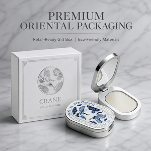 Parfum solide compact HKH à couvercle rabattable pour le bureau, les trajets quotidiens, les voyages et les escapades de week-end – Baume parfumé facile à transporter – Fabricant - Product Image 3